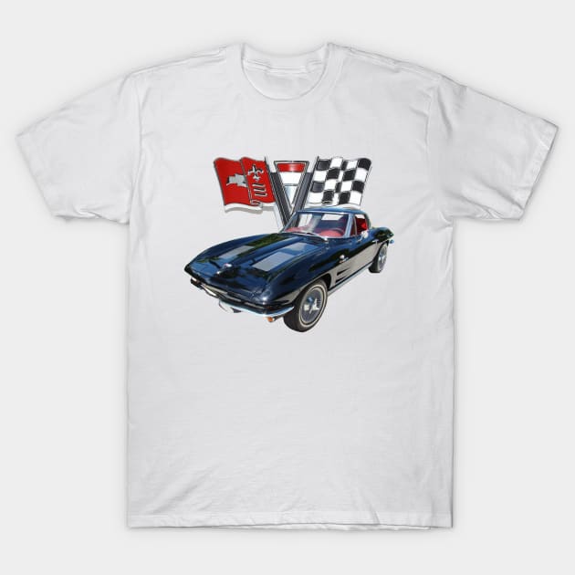 1963  Corvette T-Shirt by Permages LLC